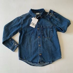 🆕Zara Denim button down shirt
